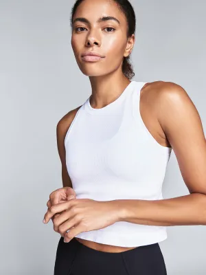 POWER CROP Tank White