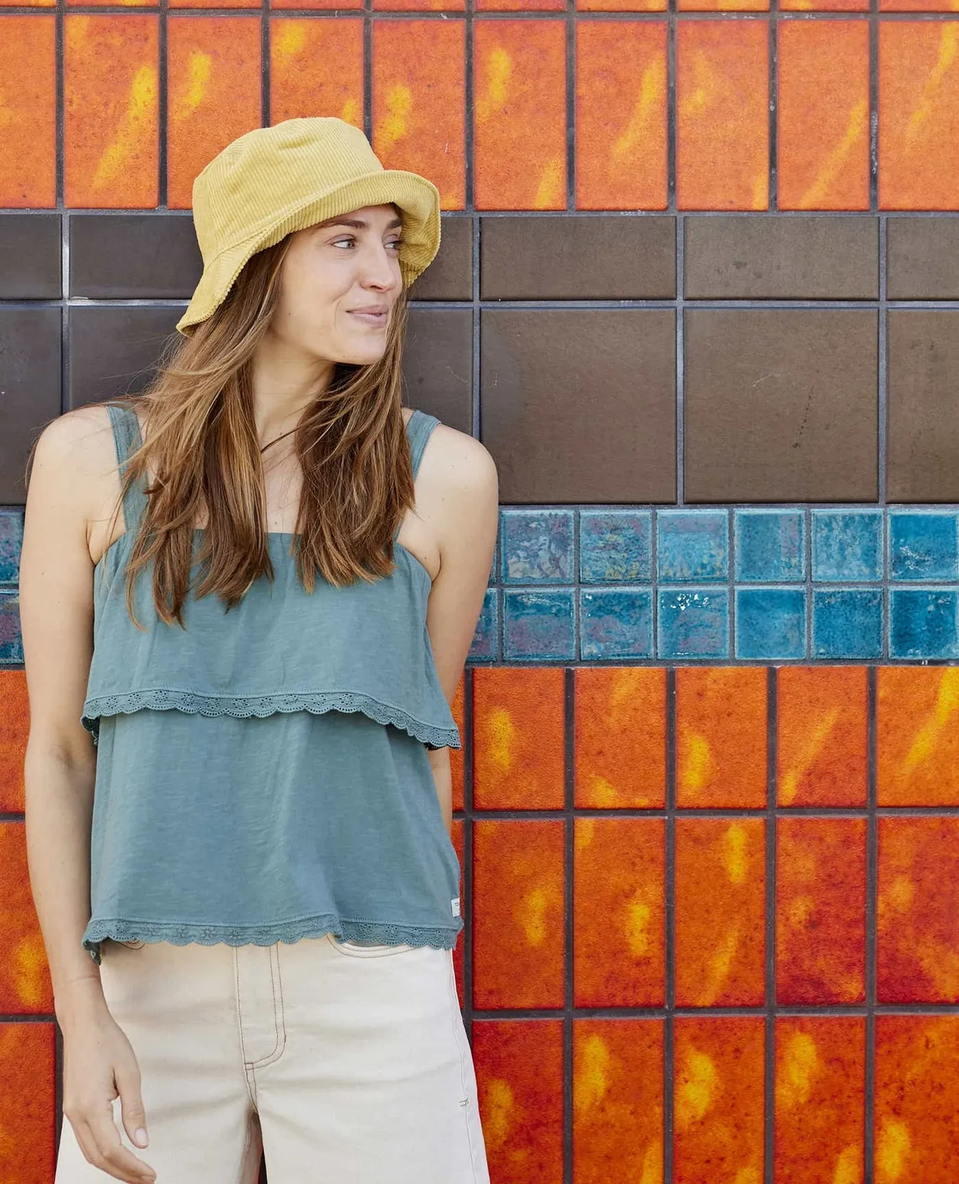 Primo Tiered Eyelette Tank Top - SALE