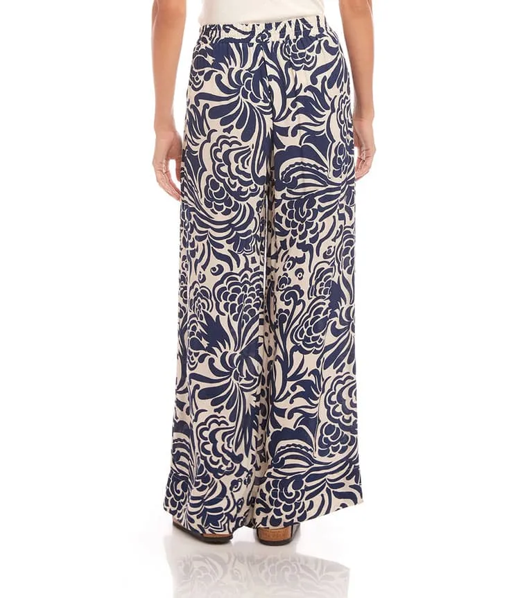 Print Wide Leg Pant