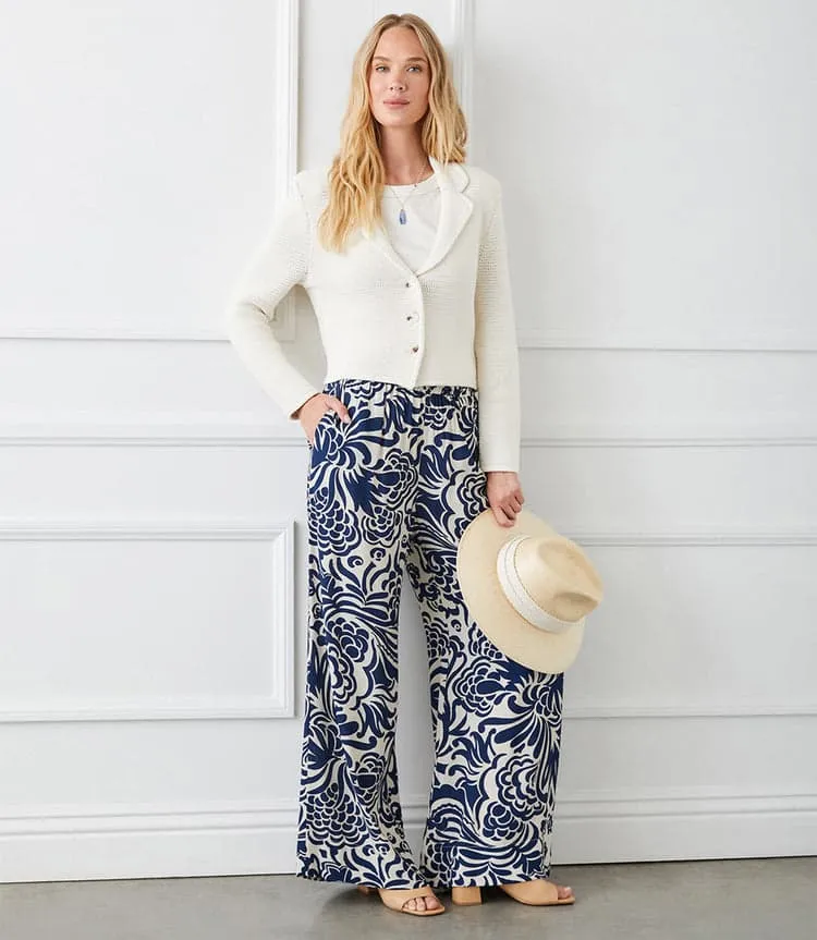 Print Wide Leg Pant