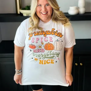 Pumpkin Spice Everything Nice Graphic Tee (Comfort Colors)