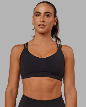 Push The Limit Sports Bra - Black