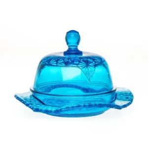 Queen Set Glass Butter Dish