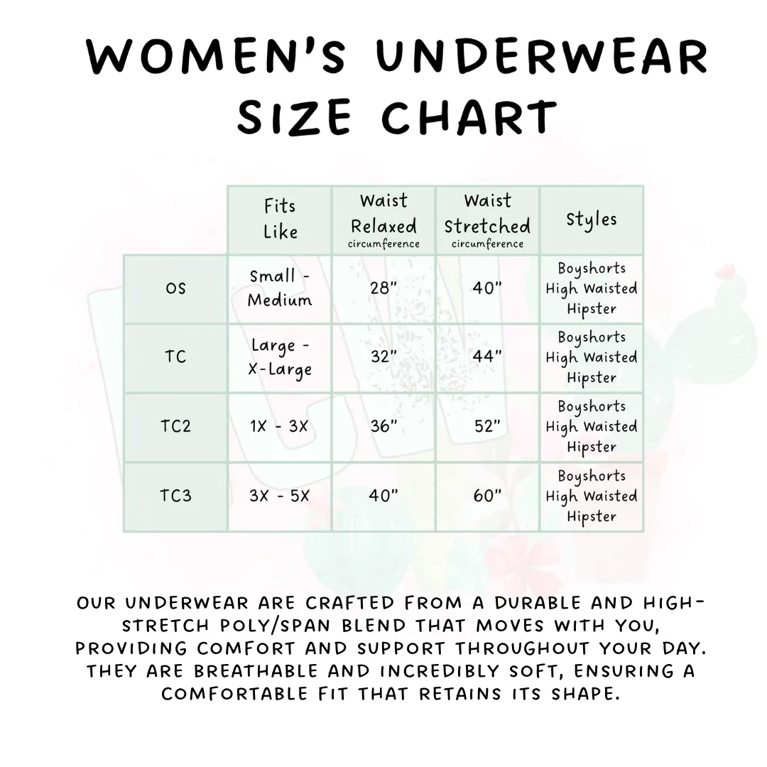 Ready to Ship - Wizard Magic Women's Underwear - High Waist