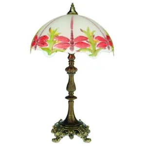 Red Dragonfly Lamp