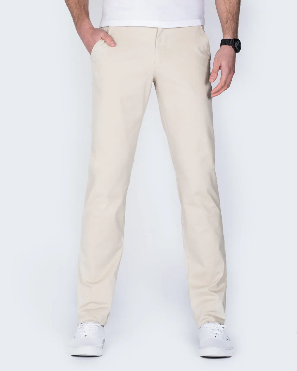 Redpoint Odessa Slim Fit Chinos (off white)