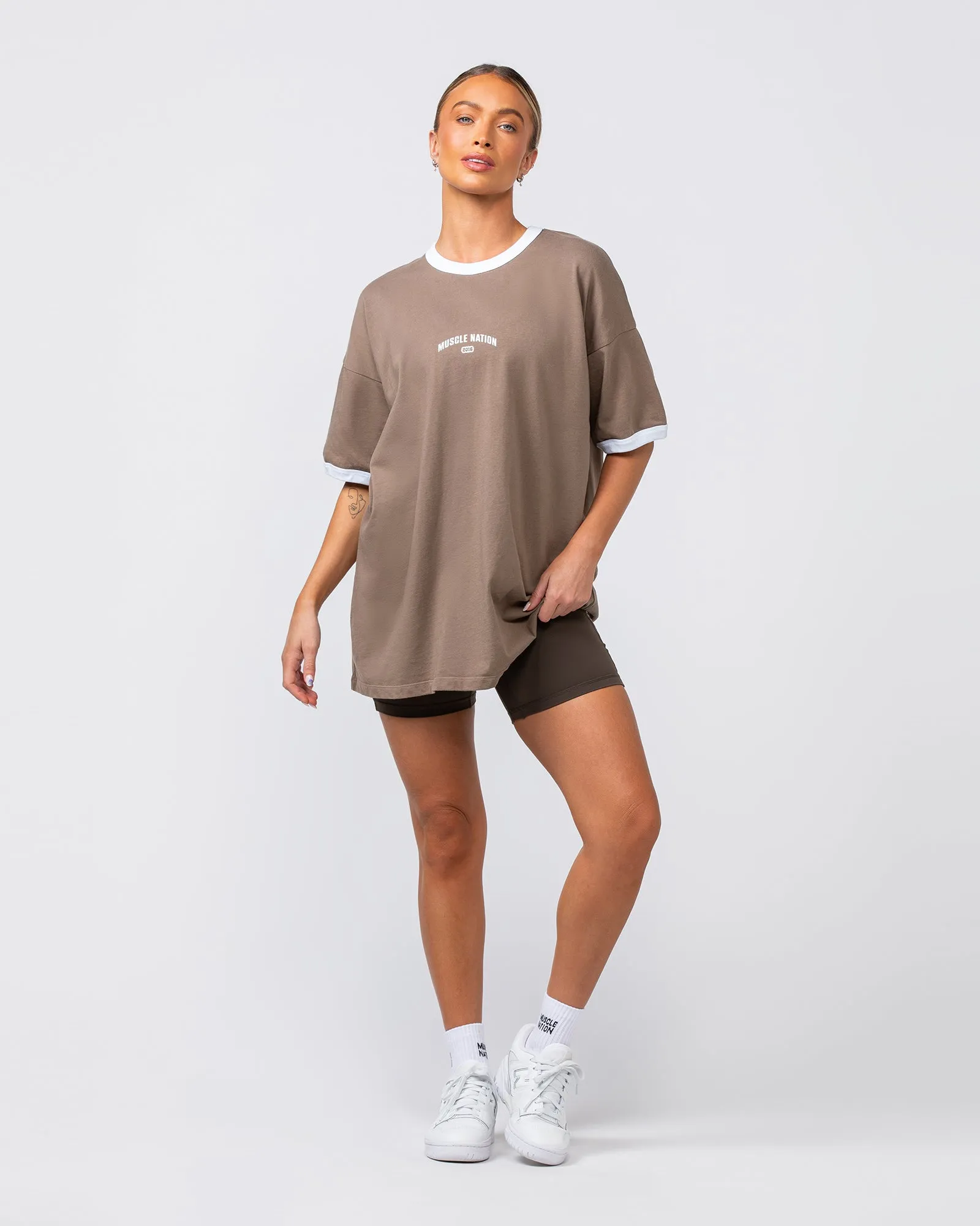 Refresh Oversized Tee - Mushroom