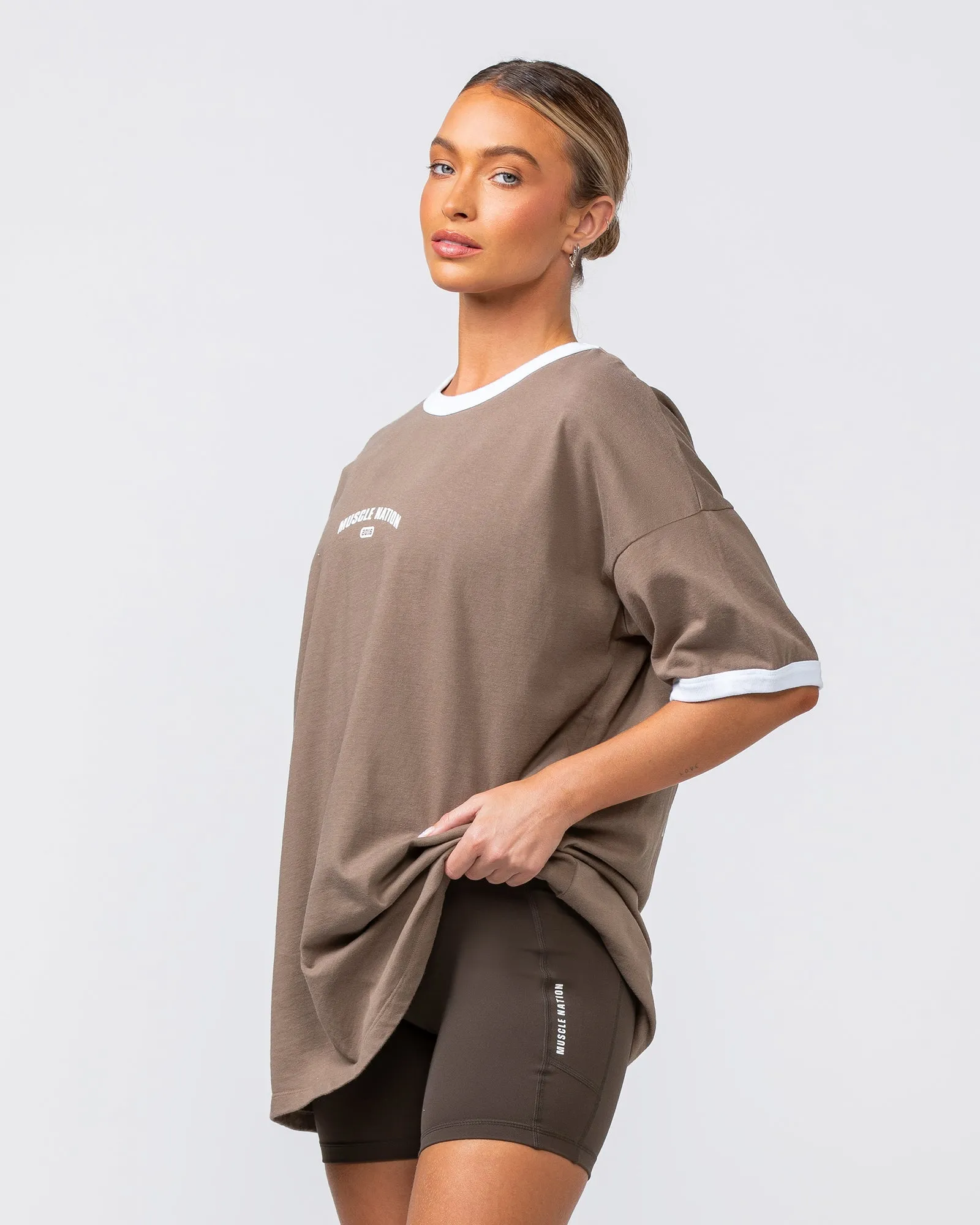 Refresh Oversized Tee - Mushroom