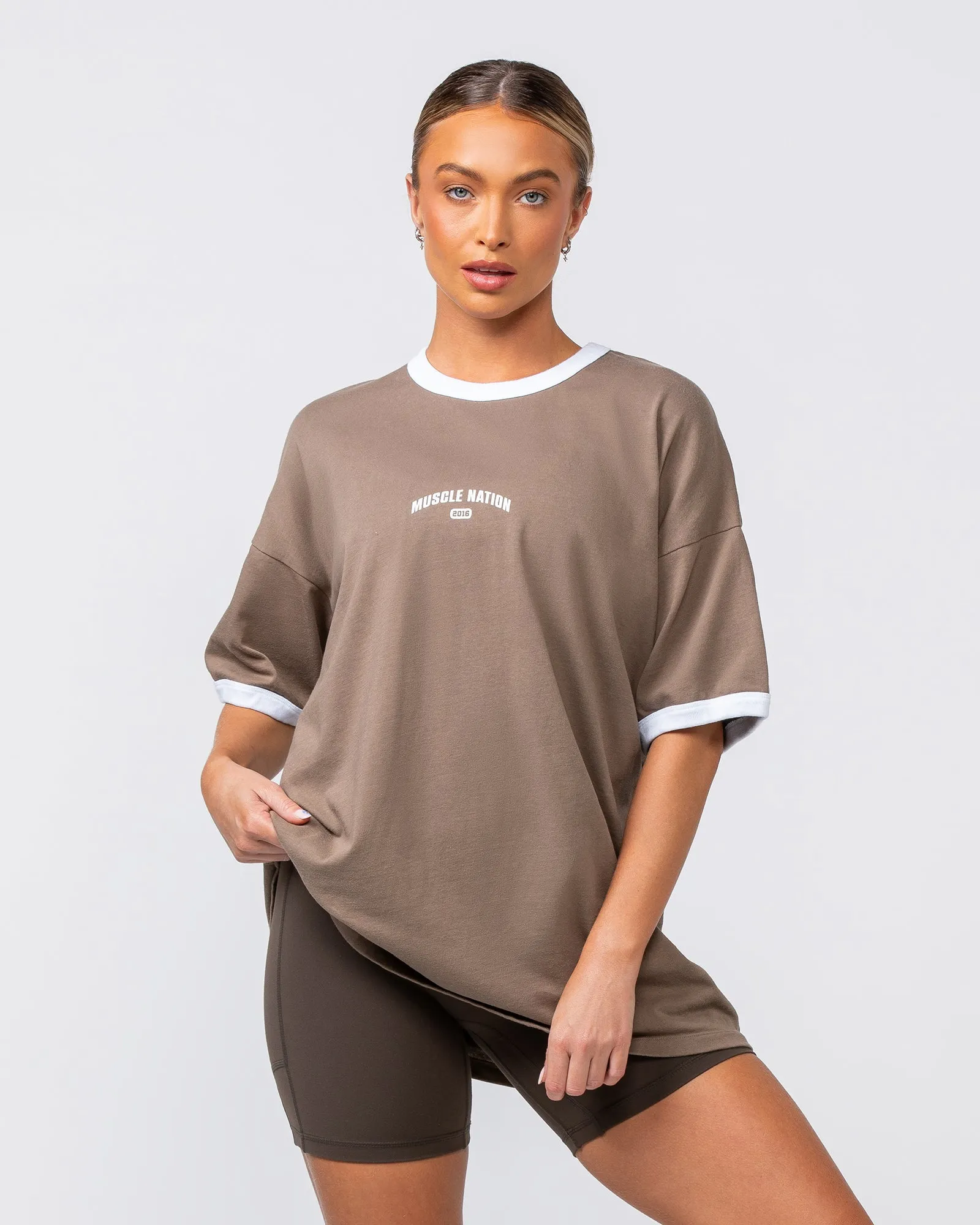 Refresh Oversized Tee - Mushroom
