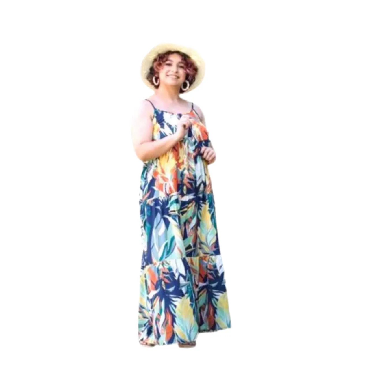 Resort Carina - White Pink Orange Asbtract Print