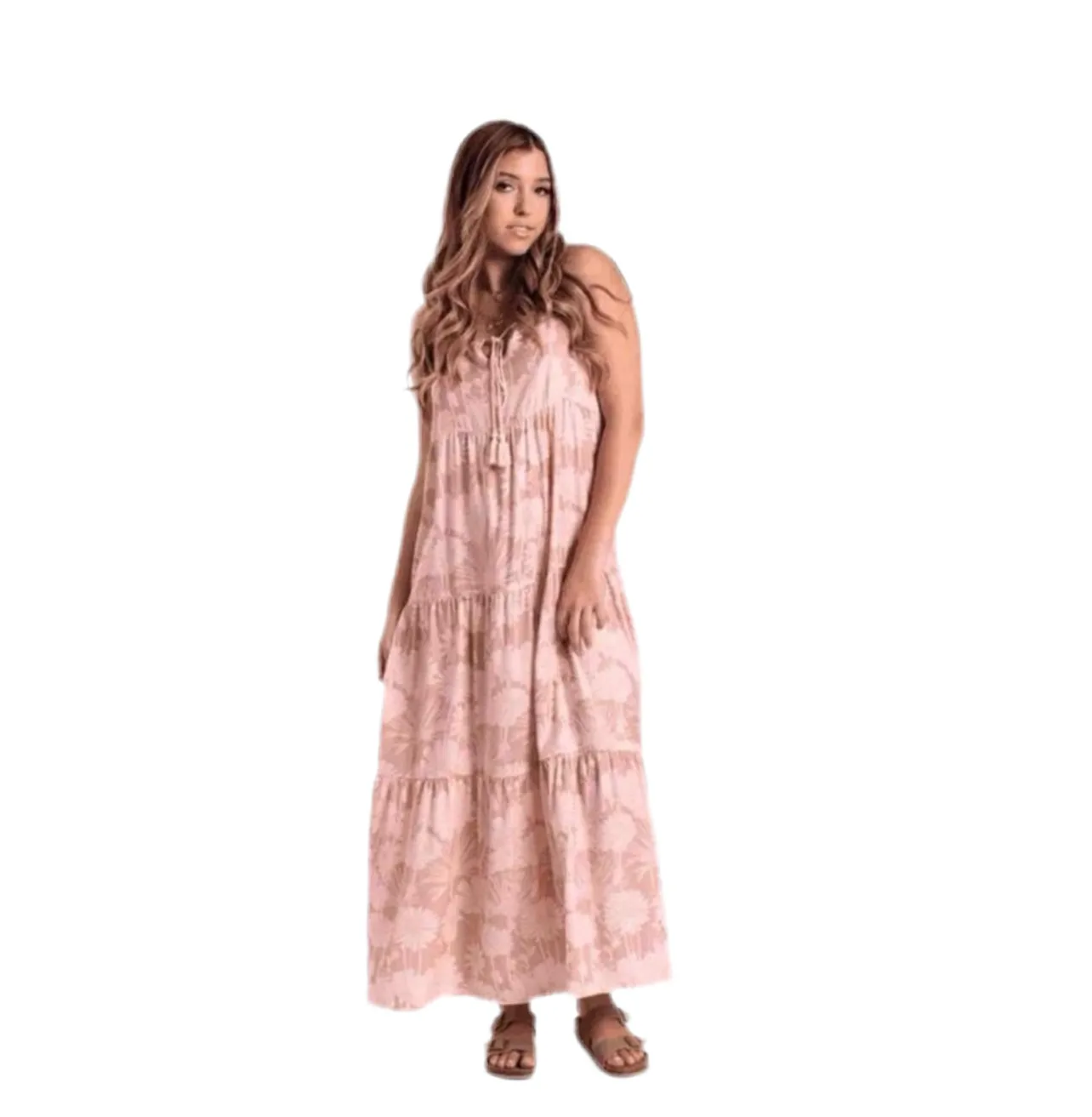Resort Carina - White Pink Orange Asbtract Print