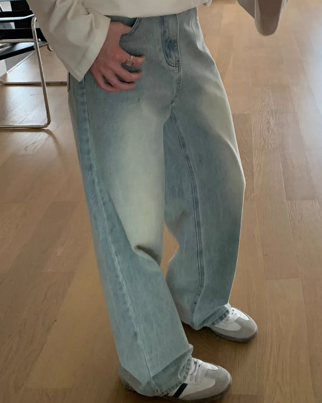 Retro Light Blue Denim Pants OYC0063