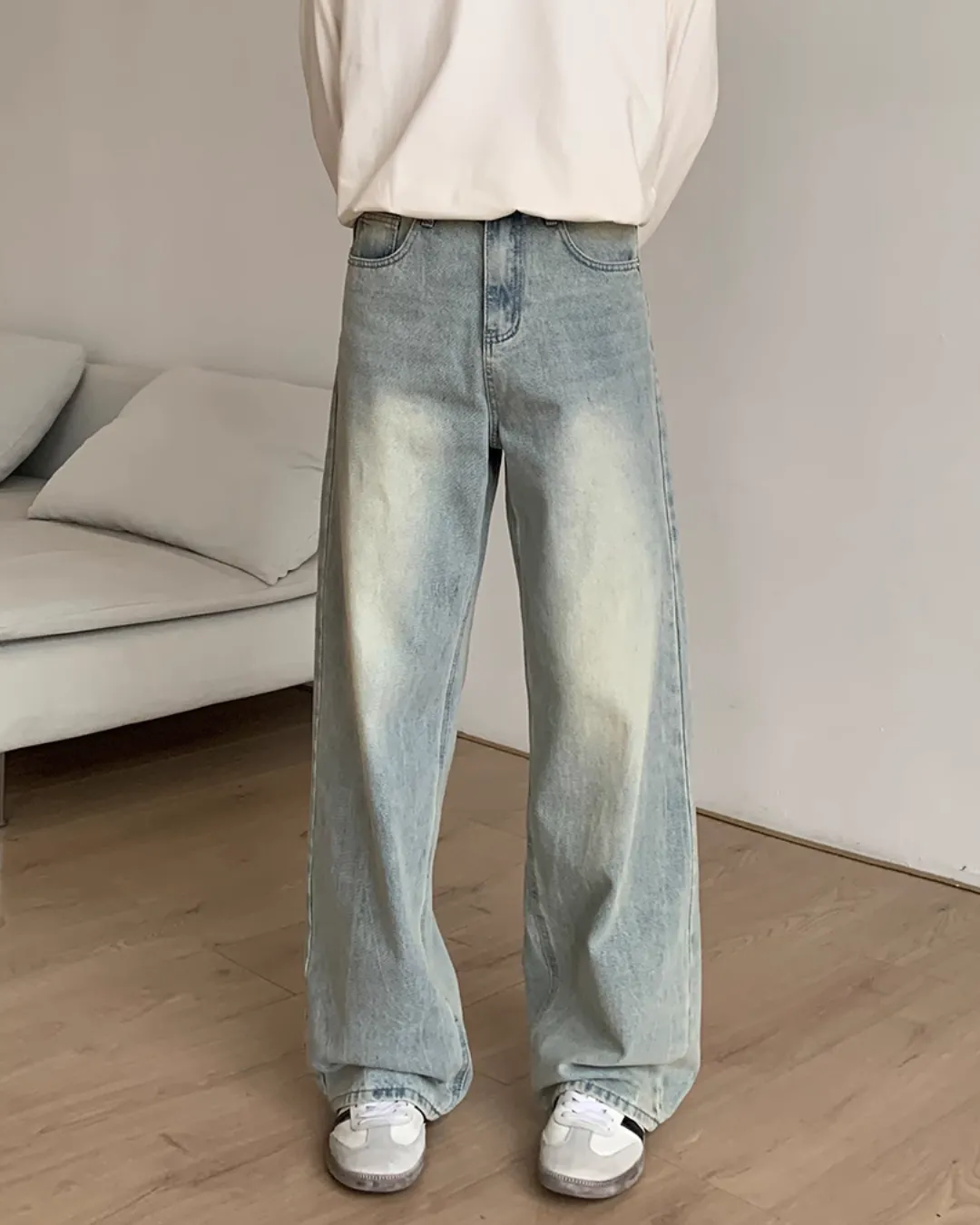 Retro Light Blue Denim Pants OYC0063