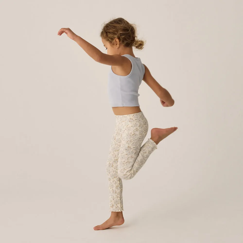 Ribbed Tank Set | Shell & Light Blue