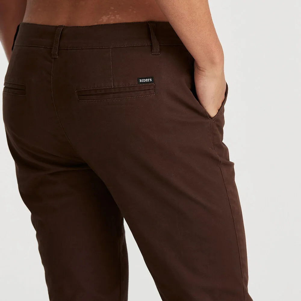RIDERS Z STRETCH CHINO WOODFORD BROWN