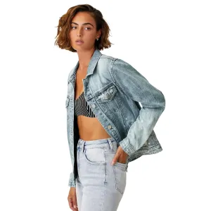 RISEN Button Up Ombre Washed Jacket