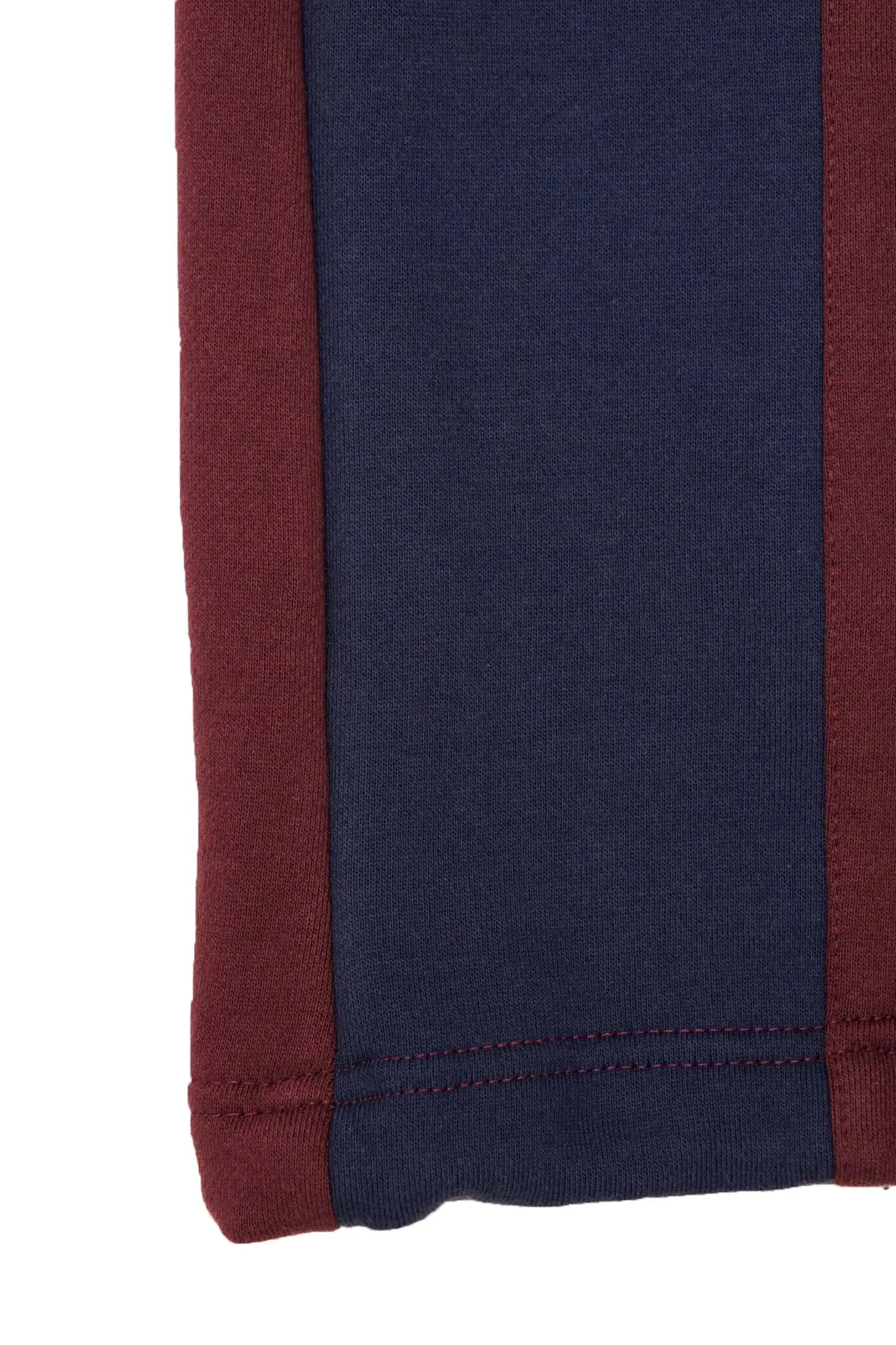 ROGUE SPLIT WIDE PANTS IN BURGUNDY/NAVY