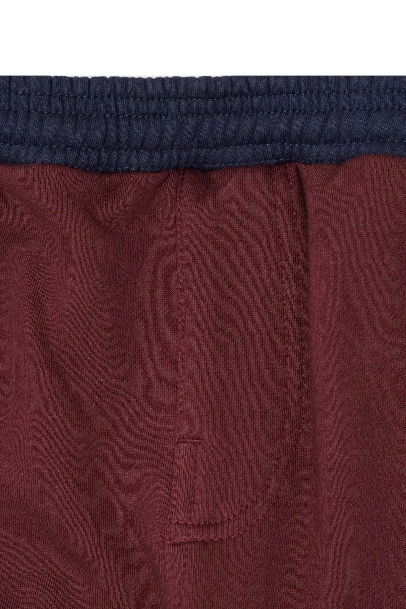 ROGUE SPLIT WIDE PANTS IN BURGUNDY/NAVY
