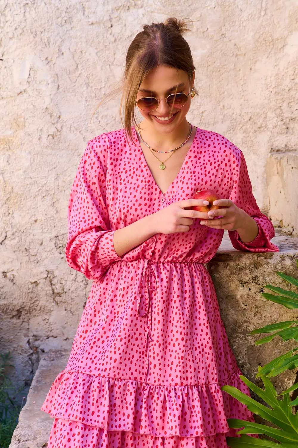 Rosy Glow mini dress