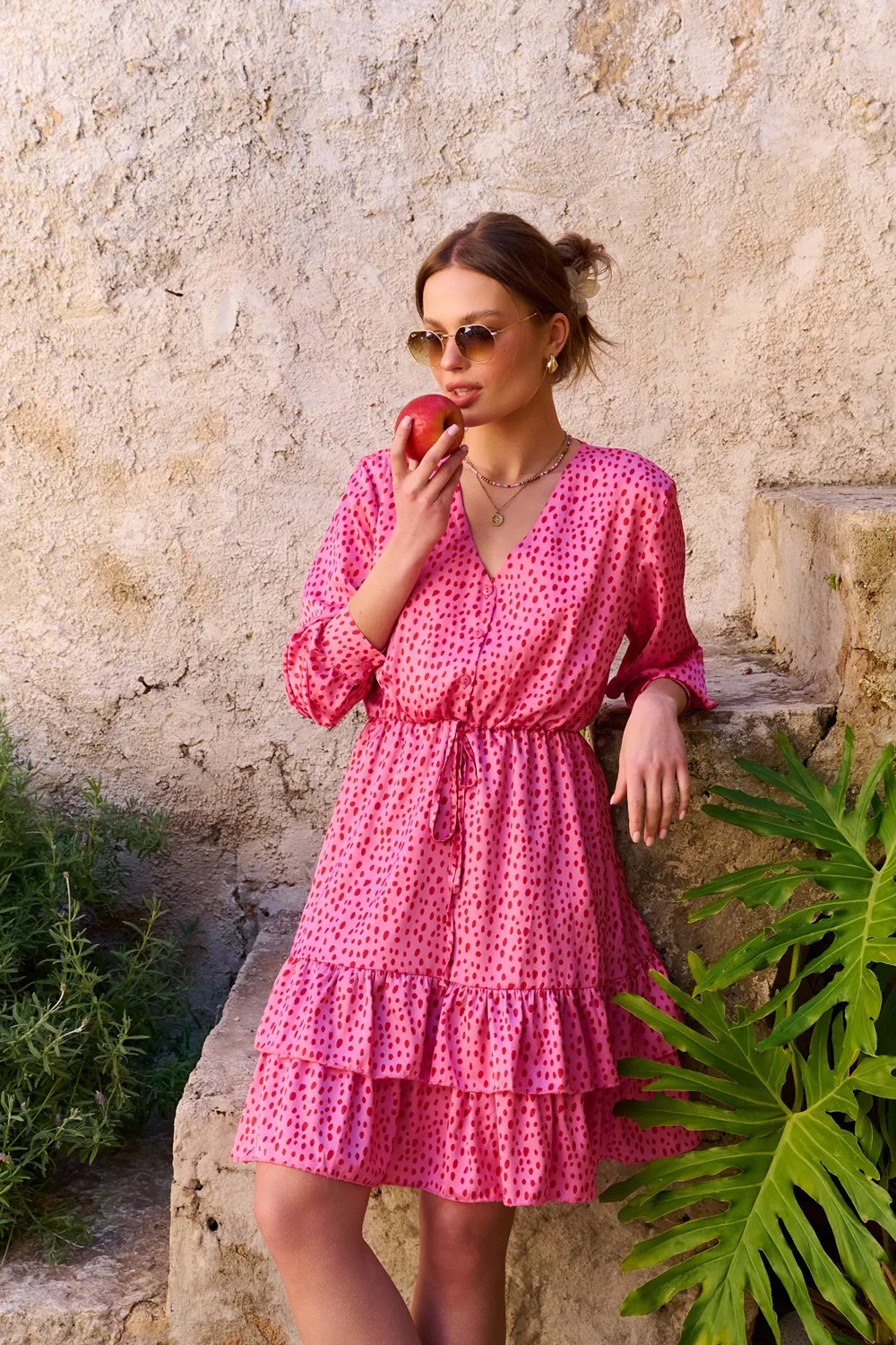 Rosy Glow mini dress