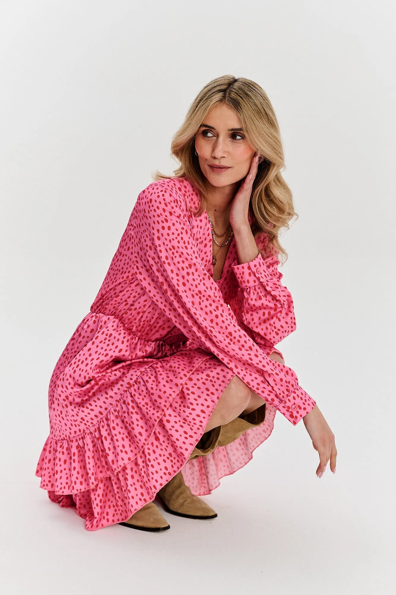 Rosy Glow mini dress