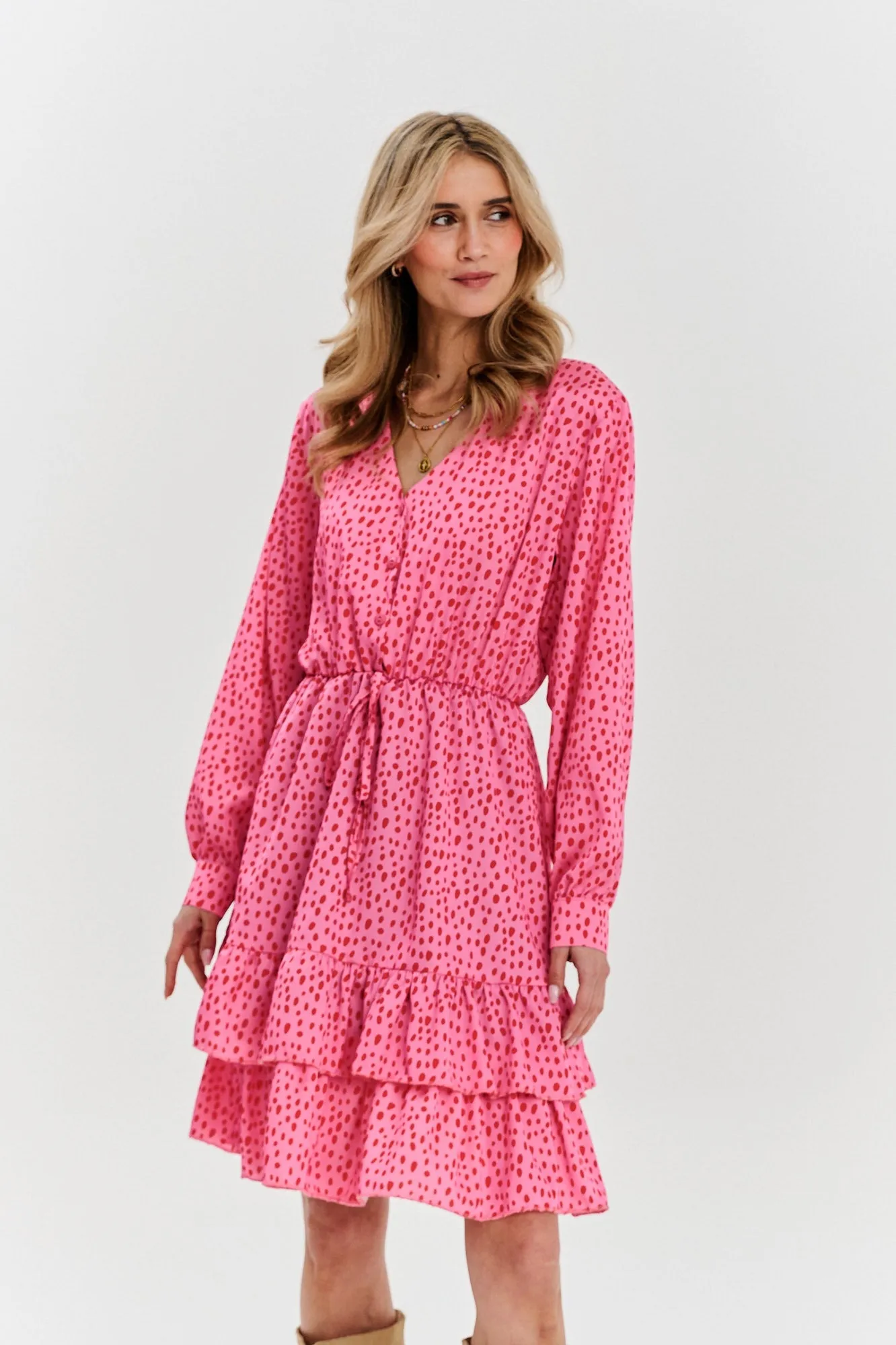 Rosy Glow mini dress