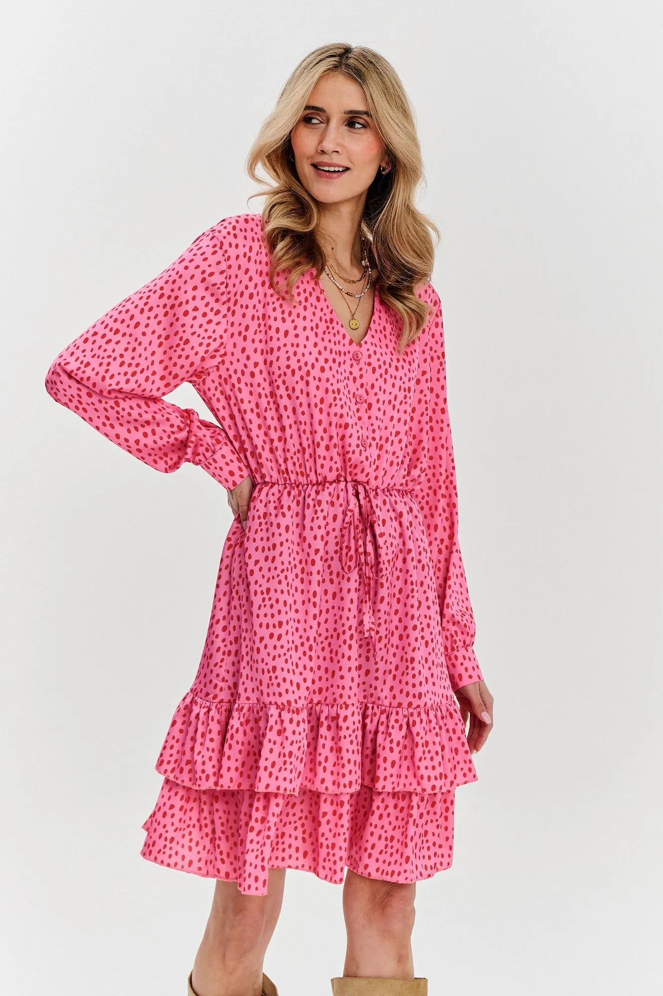 Rosy Glow mini dress