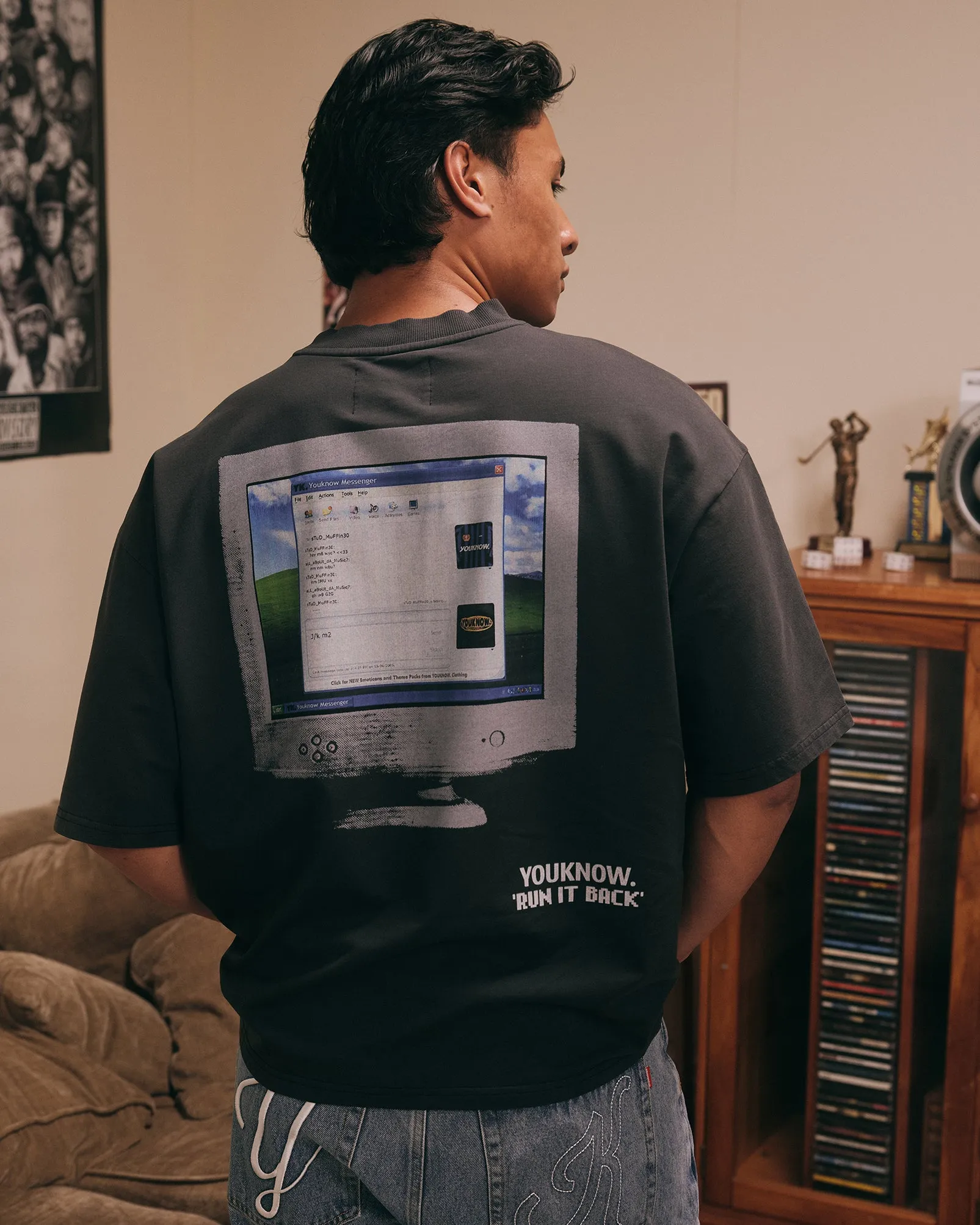 RUN IT BACK TEE - MSN | Black