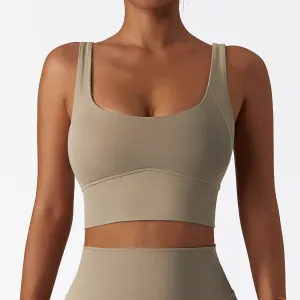 Running Sports Quick-drying Nude Feel Yoga Push Up Bras Shockproof Fitness Vest trendy