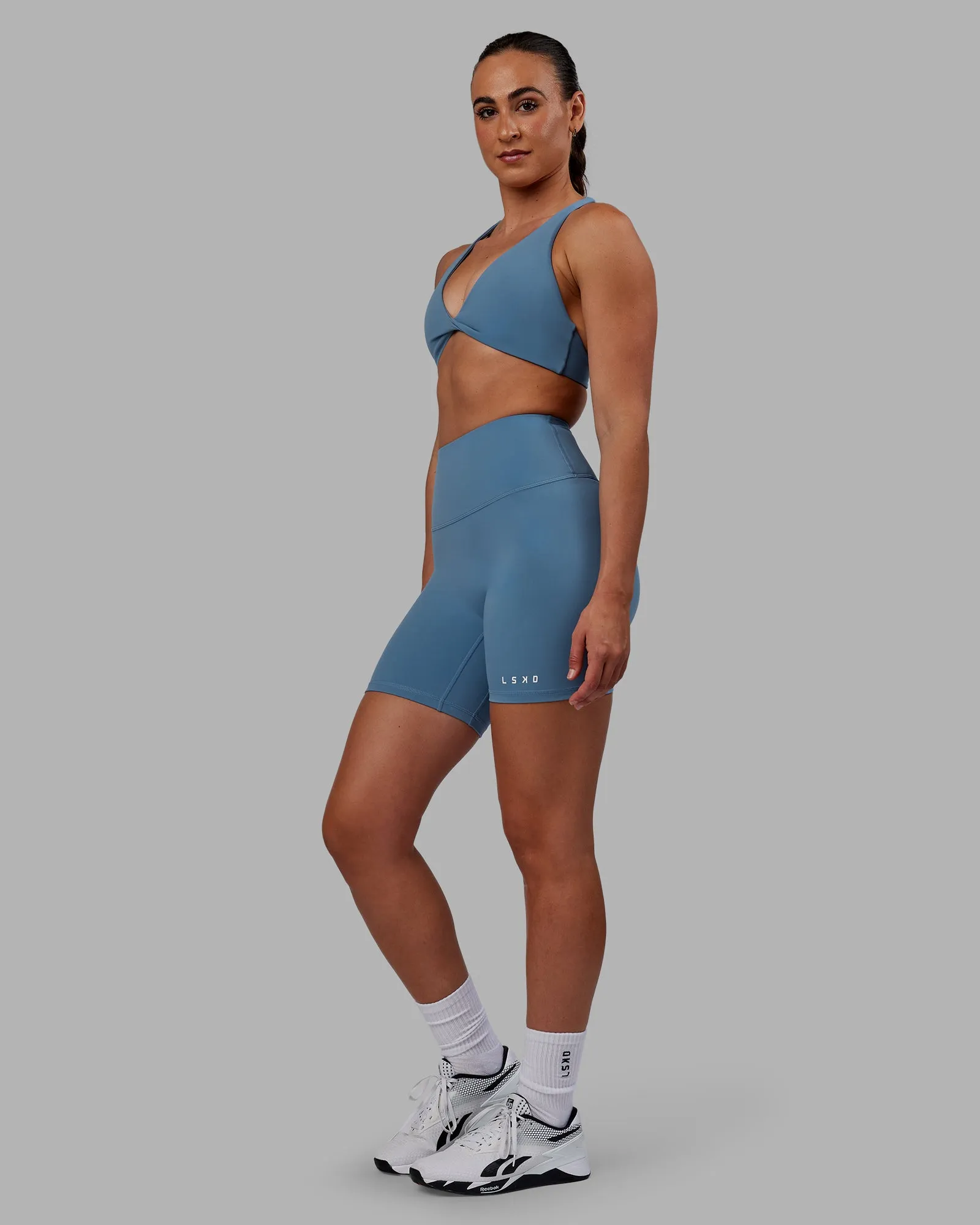 RXD High Waist Mid Short Tights - Elemental Blue