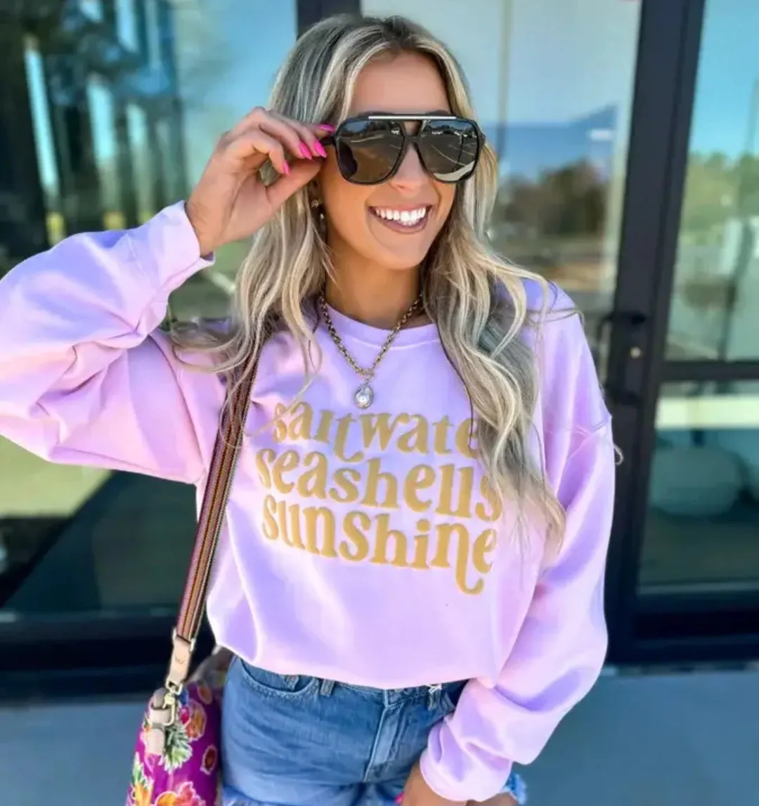 Saltwater Seashells and Sunshine Sweatshirt