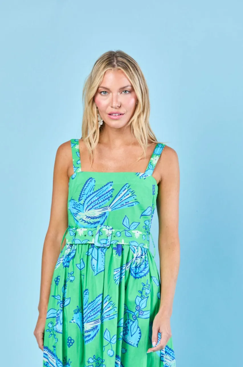 San Miguel Dress in Maritime Songbird