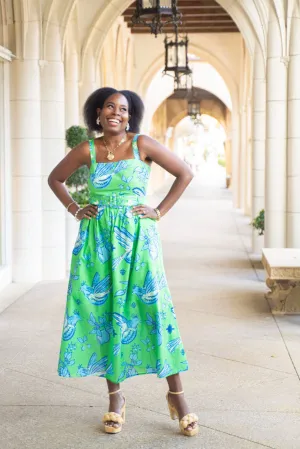 San Miguel Dress in Maritime Songbird