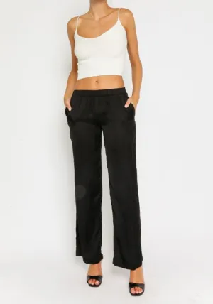 Satin Wide Leg Pants