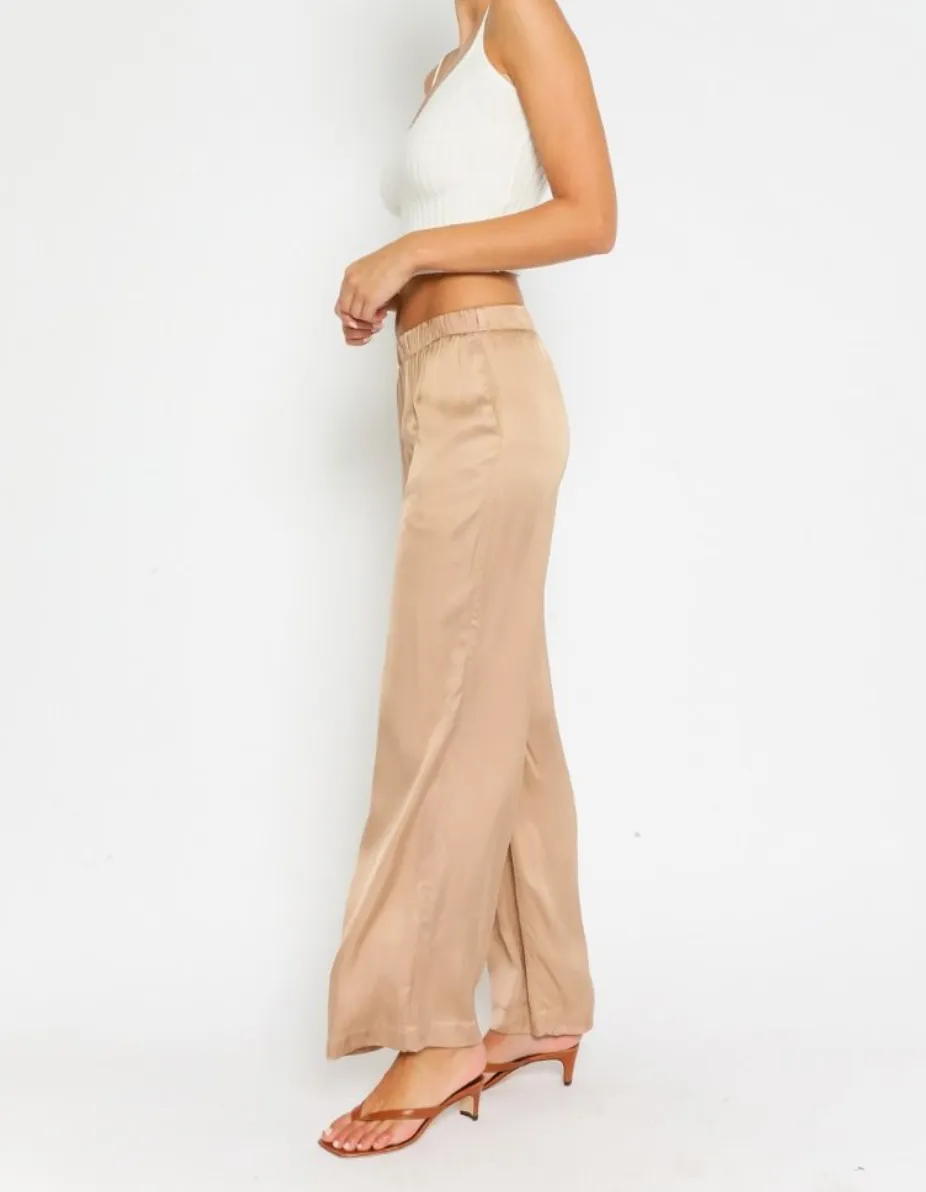 Satin Wide Leg Pants
