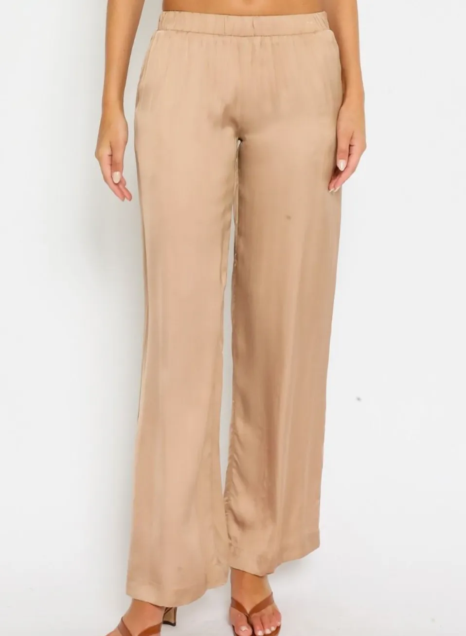 Satin Wide Leg Pants