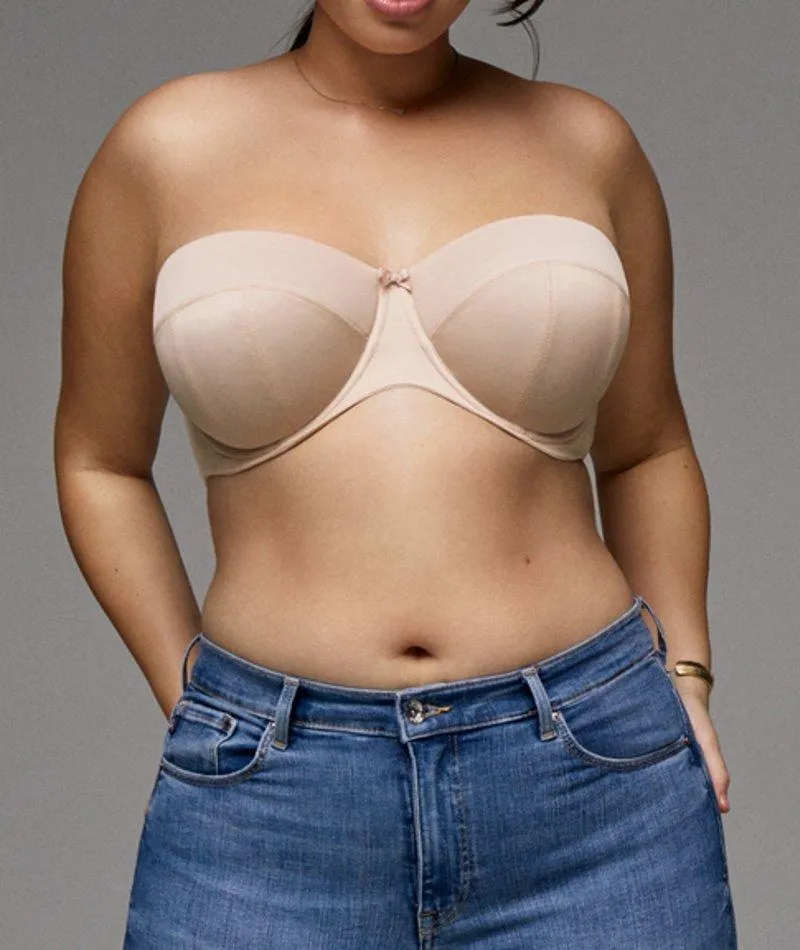 Sculptresse Dana Strapless Underwired Bra - Linen