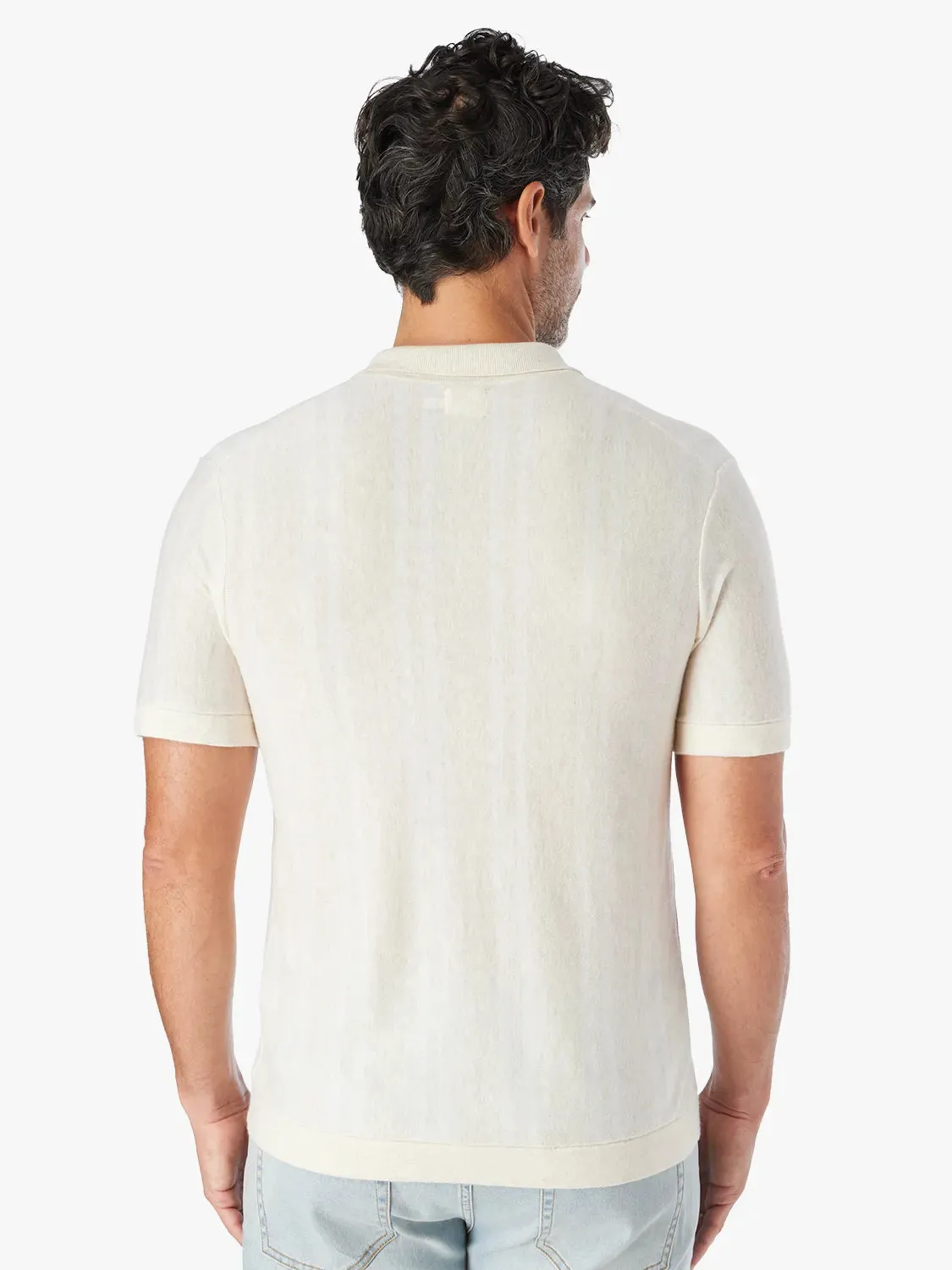 Seawool Sweater Shirt | Neutral Beach Stripe