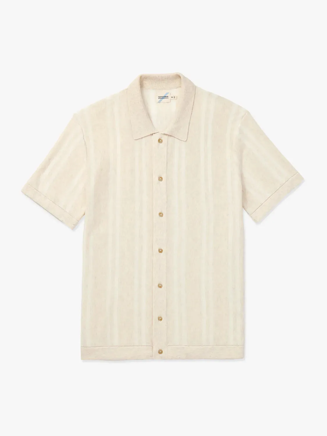 Seawool Sweater Shirt | Neutral Beach Stripe