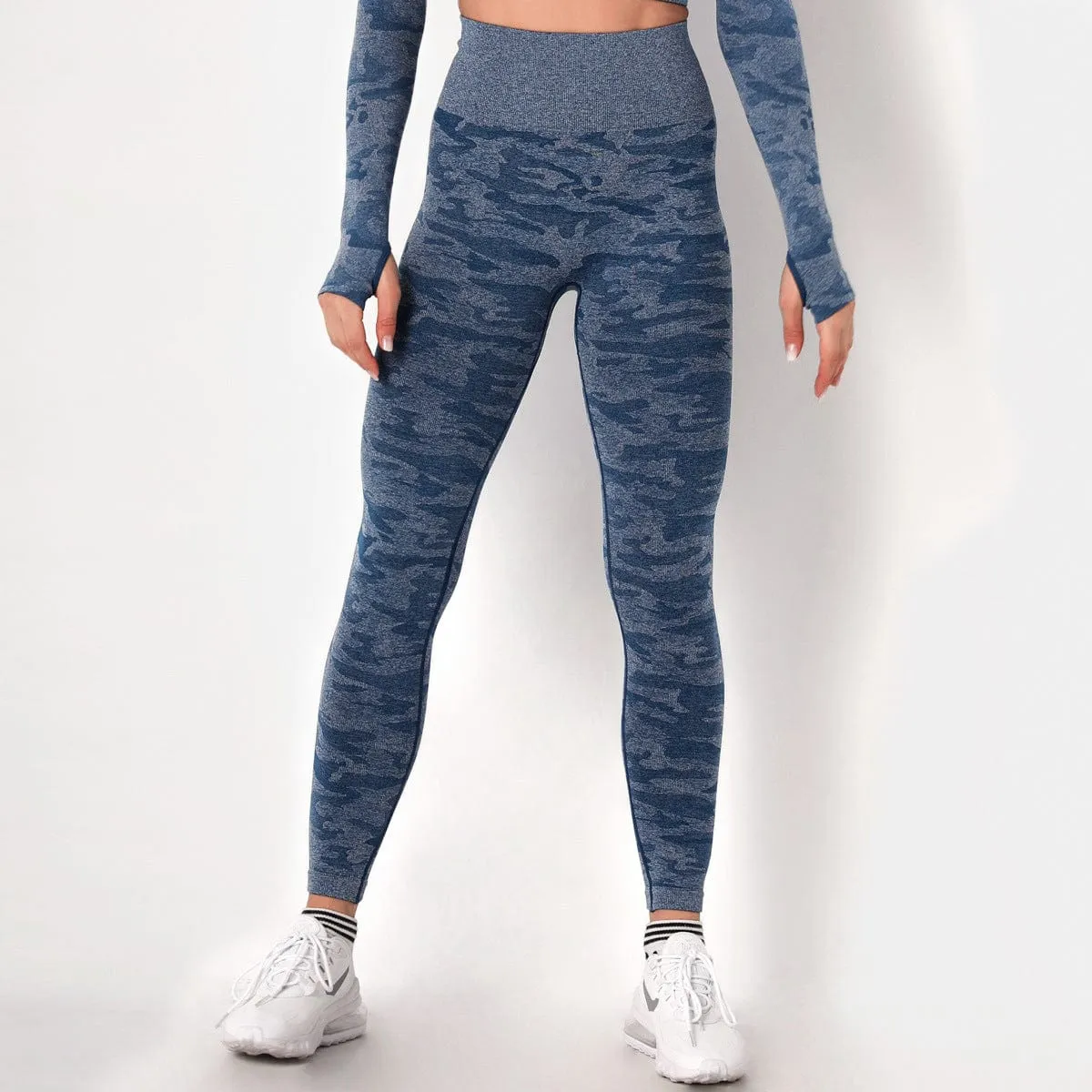 SecondSkin Camo Seamless Sports Leggings