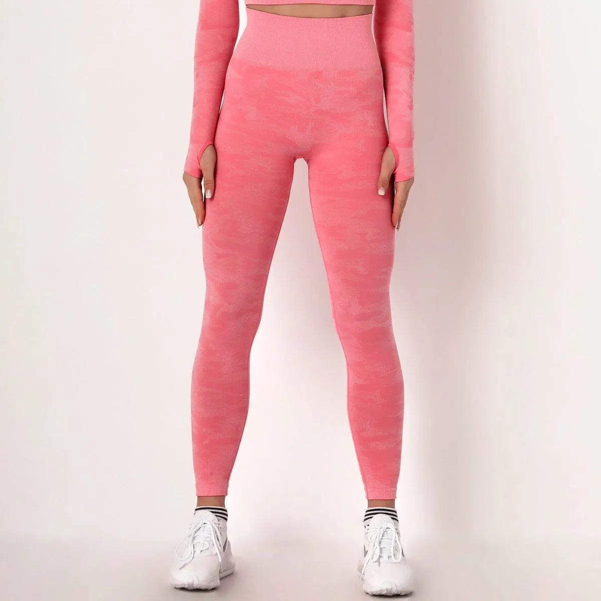 SecondSkin Camo Seamless Sports Leggings