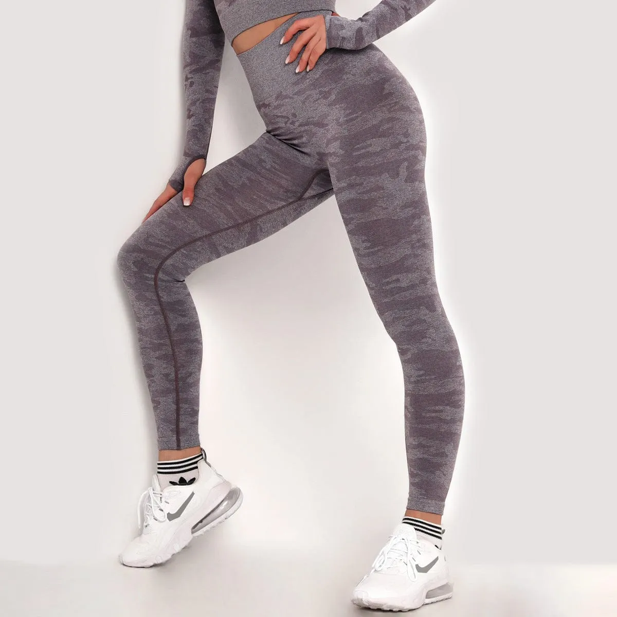 SecondSkin Camo Seamless Sports Leggings