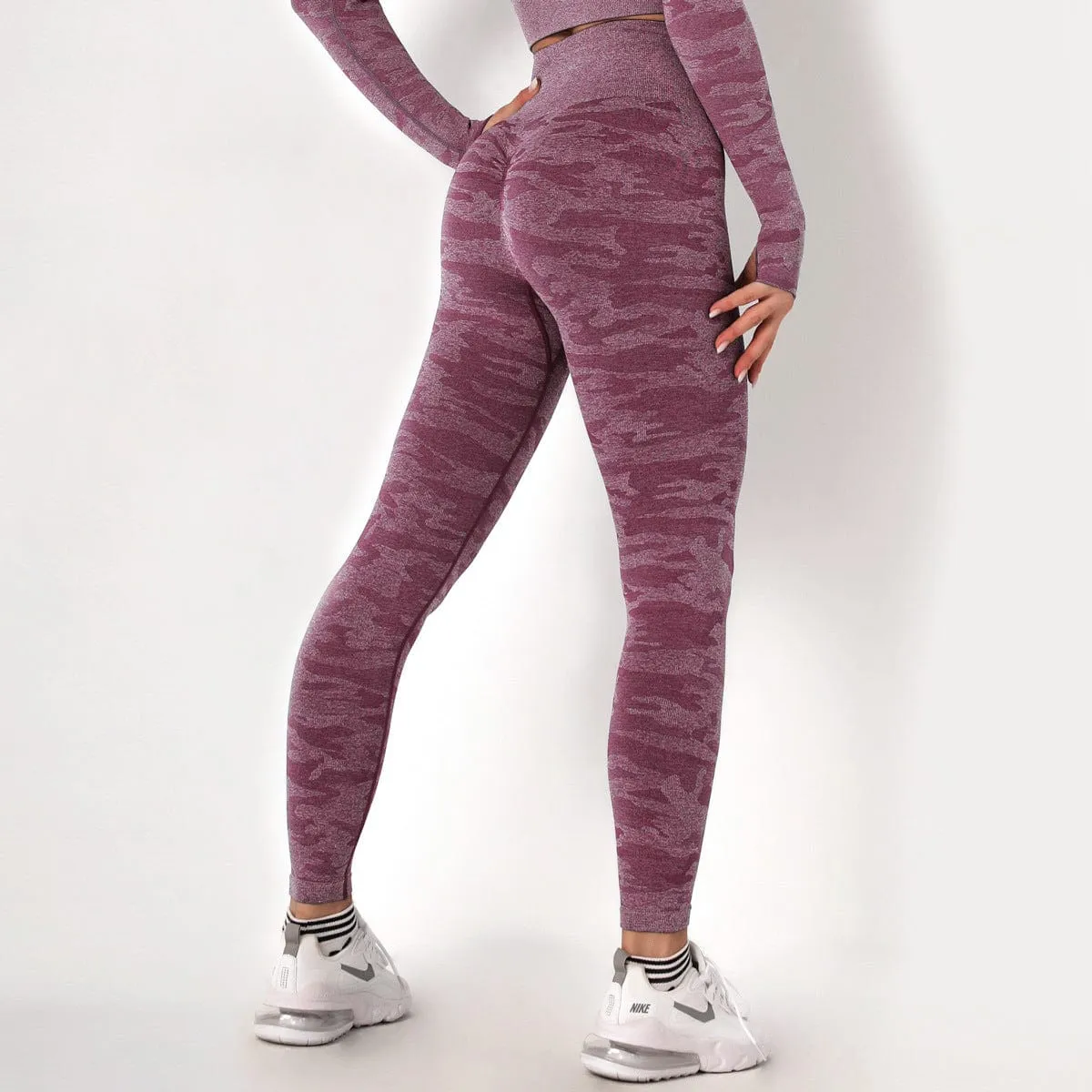 SecondSkin Camo Seamless Sports Leggings
