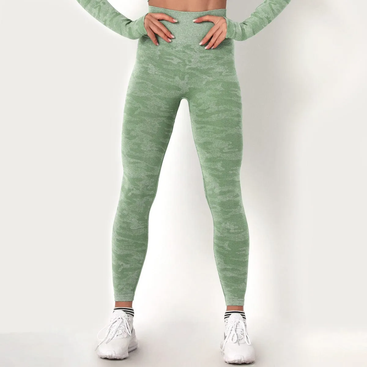 SecondSkin Camo Seamless Sports Leggings