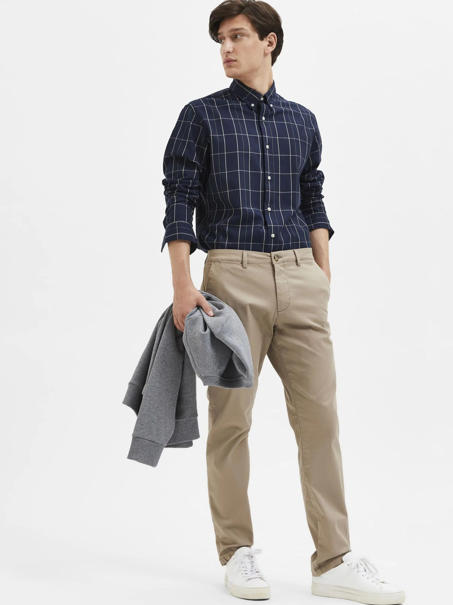 SELECTED | FLEX CHINO - Slim Fit | Greige