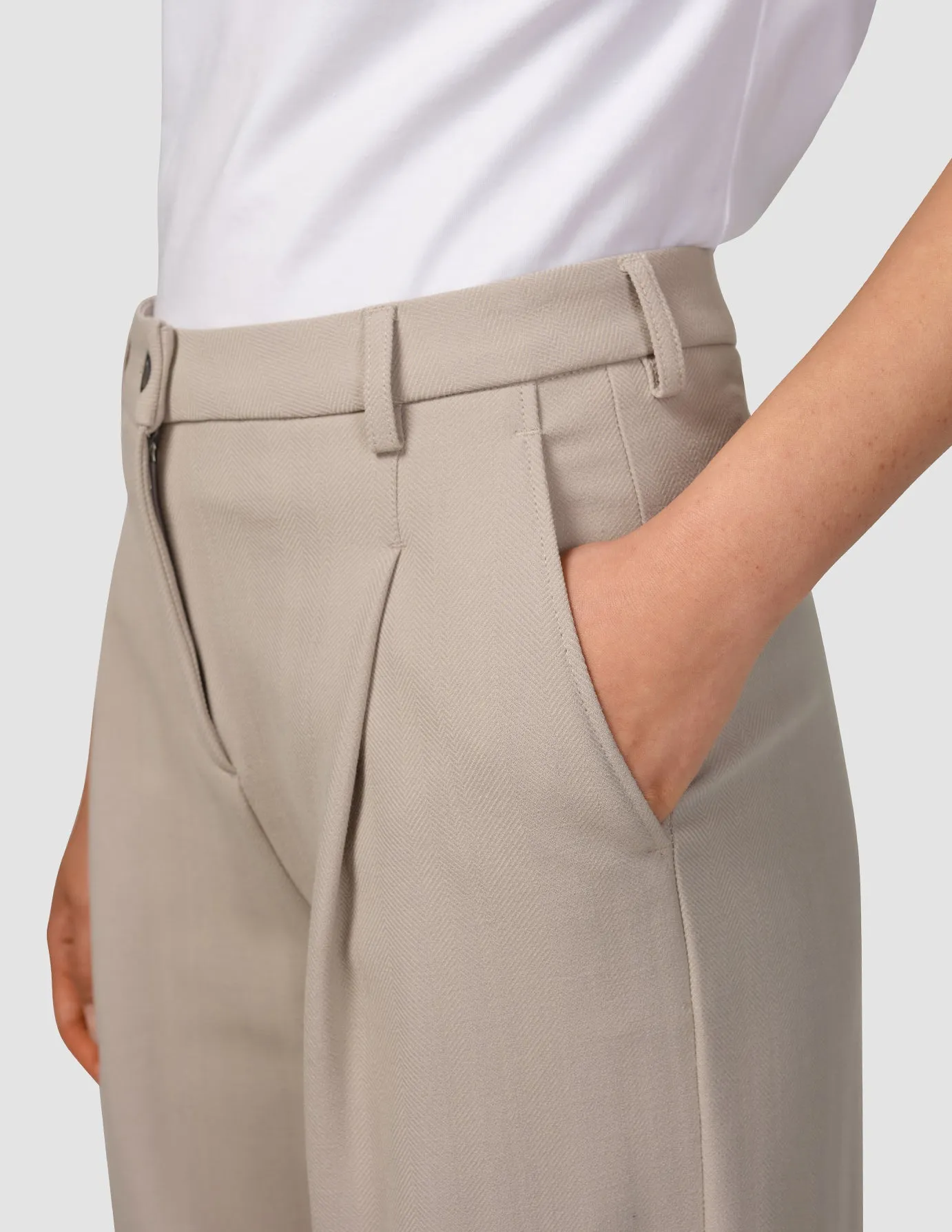 Serene Pants Wide Greige