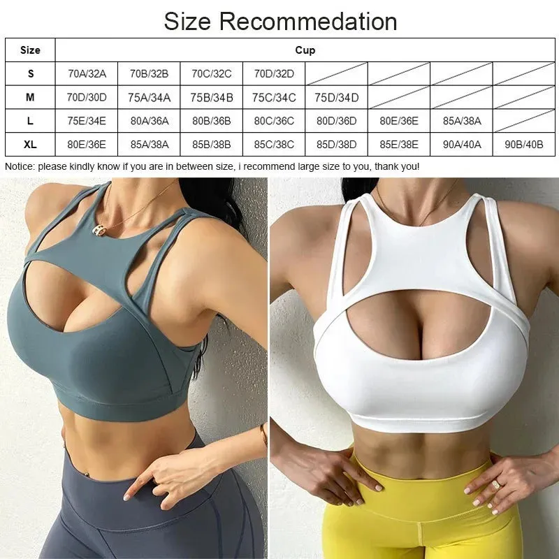 Sexy Push Up Running Sport Bra