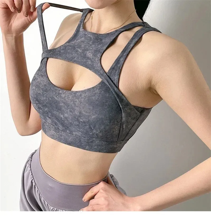 Sexy Push Up Running Sport Bra