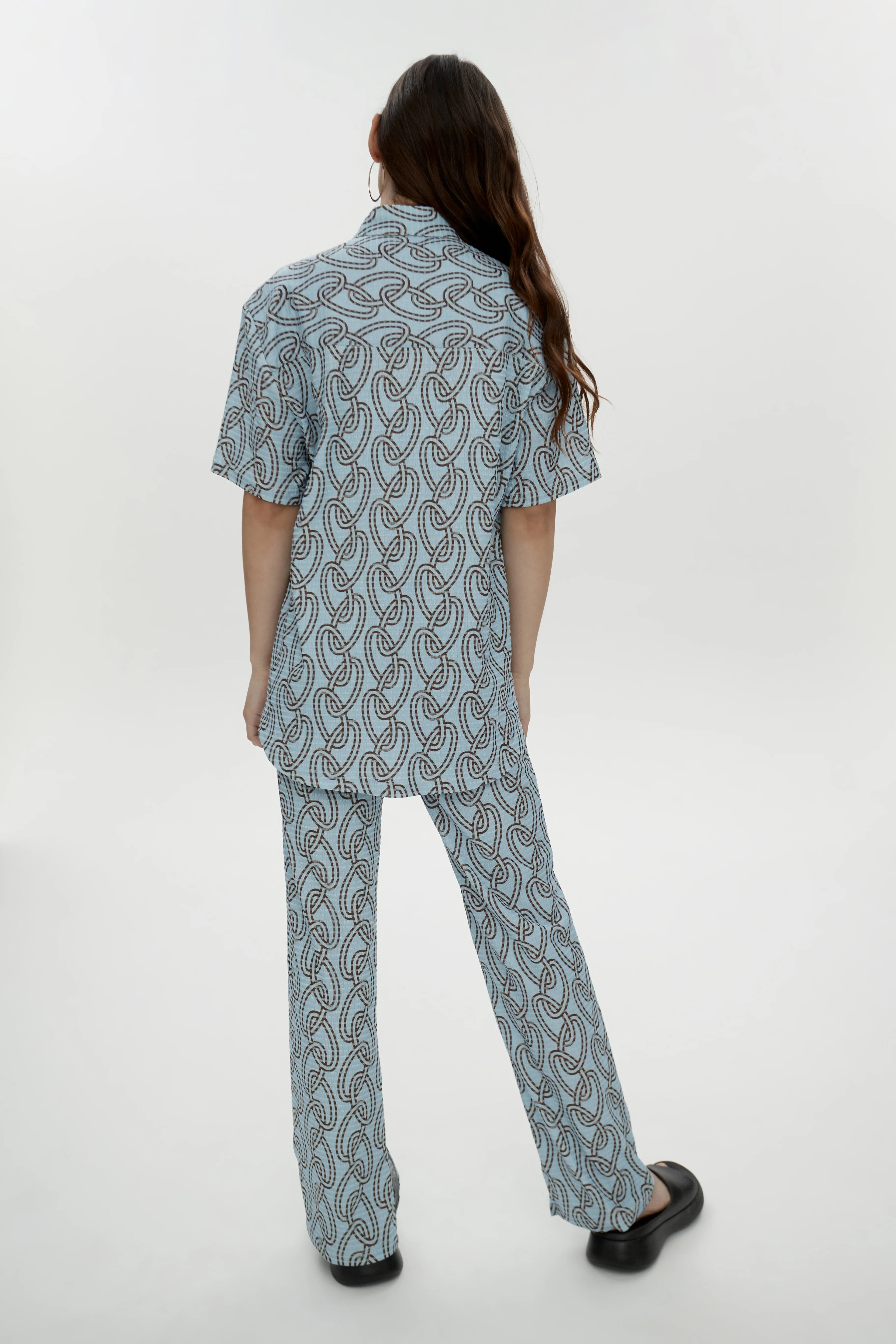 Shenae Shirt Blue Chain