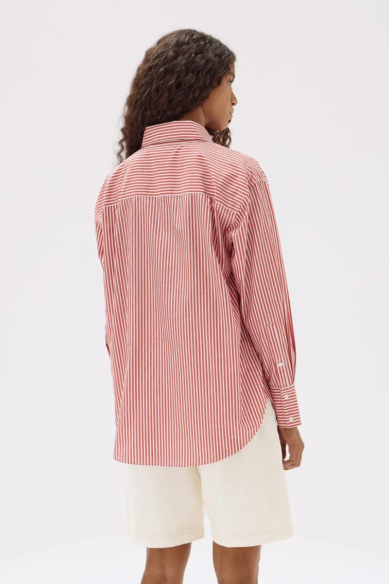 Signature Poplin Shirt Papaya